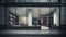 Stylish Contemporary Shop Facade with Large Glass. Generative Ai
