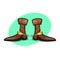 Stylish Cowboy Boots with Spurs