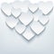 Stylish creative abstract background with 3d heart