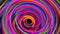 Stylish creative abstract background in 4k. colored lines swirling in spiral fly along swirling path. Motion design bg