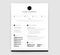 Stylish CV resume template design for a creative person - vector