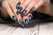 stylish design of manicure