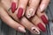 stylish design of manicure