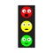 Stylish design of a traffic light in various forms