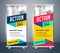 Stylish display standee roll up banner template