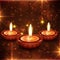 Stylish diwali diya background