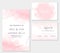 Stylish dusty pink and gold geometric vector design cards.