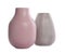 Stylish empty ceramic vases isolated