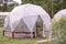 Stylish fashionable cozy greenhouse for growing vegetables