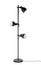 Stylish floor lamp on white background