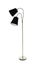 Stylish floor lamp on white background. Idea for interior