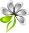 Stylish flower logo