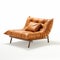 Stylish Futon With Bouroullec Lounge Chair In Tan Leather