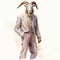 Stylish Goat In A Suit Illustration By Tran Nguyen, Robert Hagan, And William Stout