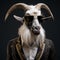Stylish Goat In A Suit: A Unique Blend Of Fashion And Nerdcore