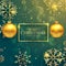 Stylish golden christmas balls on luxury style background