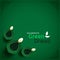 Stylish green diwali concept beautiful background