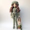 Stylish Green Winter Outfit For Dolls: Multilayered, Fairy Academia, Oshare Kei