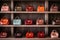 Stylish Handbag Collection Displayed On Shelf. Generative AI