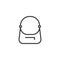 Stylish handbag line icon