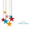 Stylish hanging stars for Merry Christmas celebration.