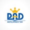 Stylish Happy Father\'s Day Greeting