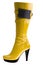 Stylish high heel fashion yellow boot