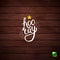 Stylish Hooray Text on Abstract Wood Background.