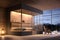 A stylish image featuring a beautifully designed sauna room with modern aesthetics, showcasing the integration of a sauna into a