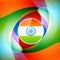 Stylish indian flag background