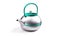 Stylish insulated plastic electric white kettle. 3d illustration, 3d rendering