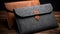 Stylish Leather Felt Sleeve For Ipad - Grey And Brown