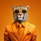 Stylish Leopard: A 3d Portrait Of A Suited Animal