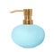 Stylish light blue soap dispenser