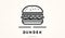 Stylish logo for a burger, generative AI.