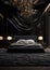 Stylish luxury elegant full black bedroom