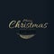 Stylish luxury minimalist Christmas design gold black