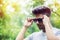 Stylish man wearing black shades portrait