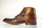 Stylish mens shiny leater boot