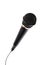 Stylish microphone on white background