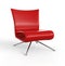 Stylish modern red chair