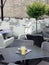 Stylish outdoors cafe restaurant