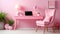 stylish pink laptop desk