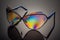 Stylish polarized colorful reflected sunglasses.