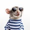 Stylish Rat In Sunglasses: A Clever And Cute Felinecore Photo