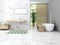 Stylish Restroom. Morden and Elegant Interior. Luxury Mockup