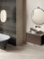 Stylish Restroom. Morden and Elegant Interior. Luxury Mockup