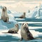 Stylish Seal Soiree - Captivating Wallpaper