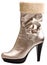 Stylish silver high fashion boot