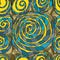 Stylish spiral draw seamless pattern